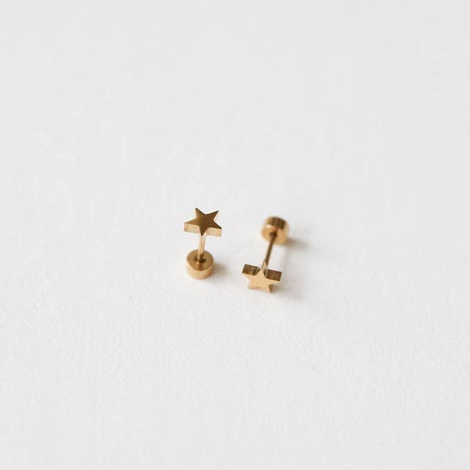 Gold Star Earrings