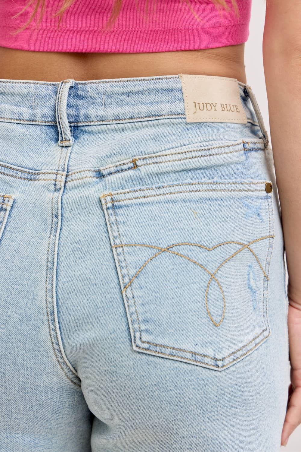 Judy blue dad shorts-light wash