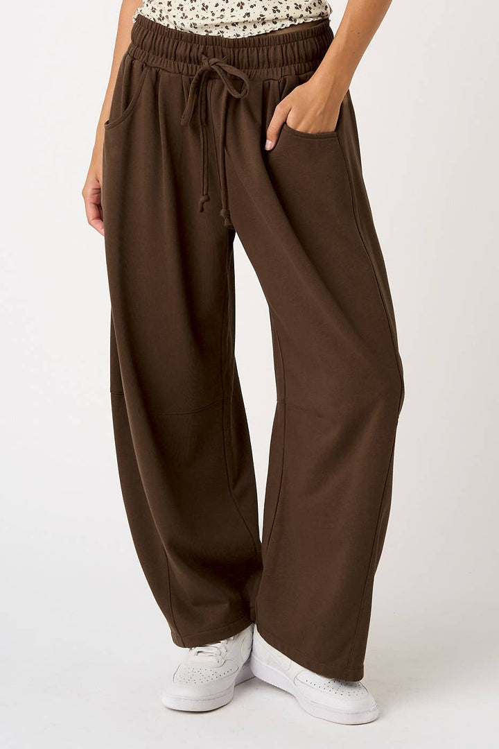 Terry Barrel Pull-on Pants|Boutique Barrel Pants