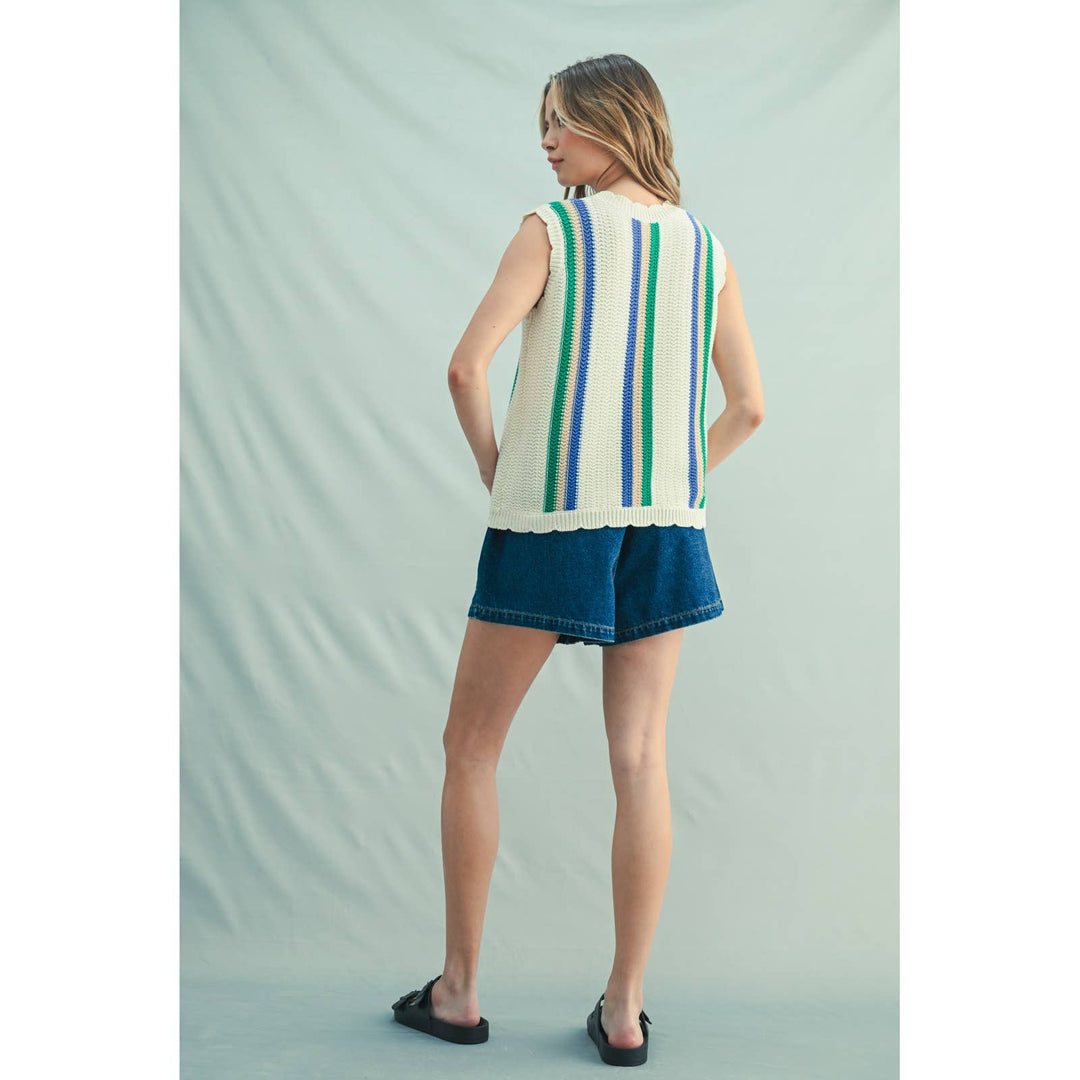 Malibu Striped Vest