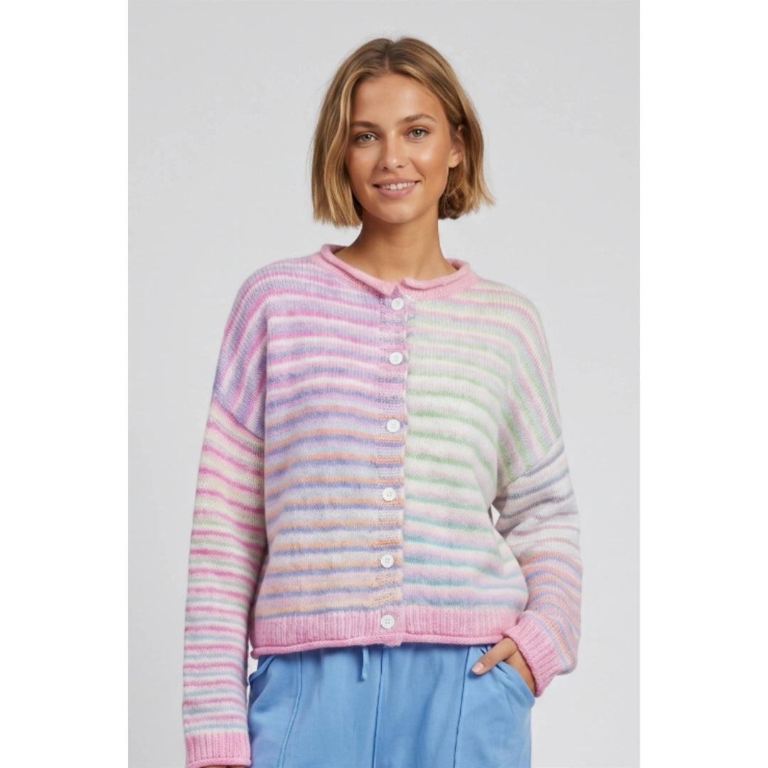 Judy Multi color button up cardigan