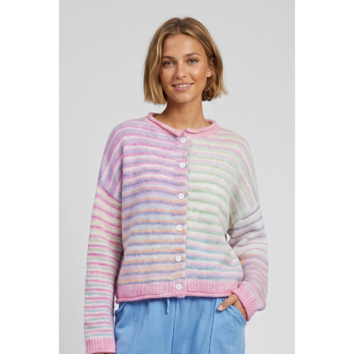 Judy Multi color button up cardigan
