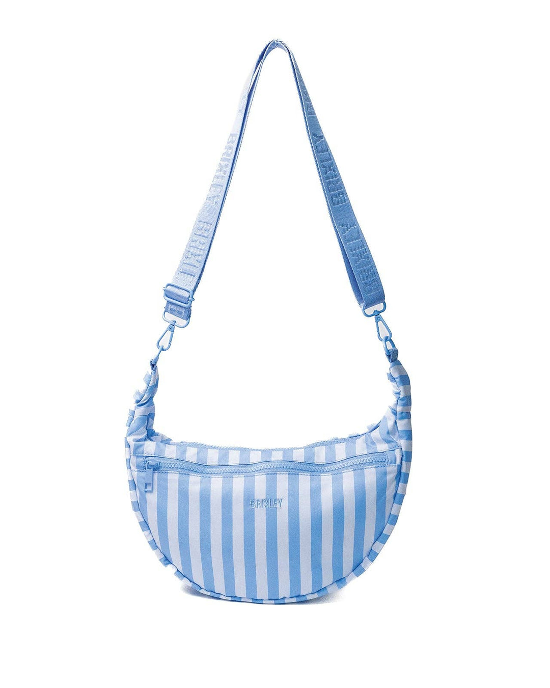 Harbor Stripe Crescent Bag|Brixley