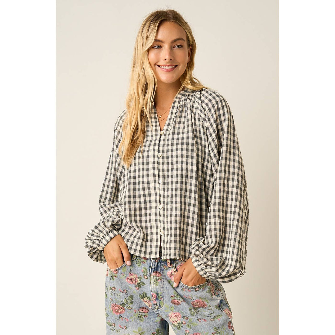 Bentley Gingham Blouse