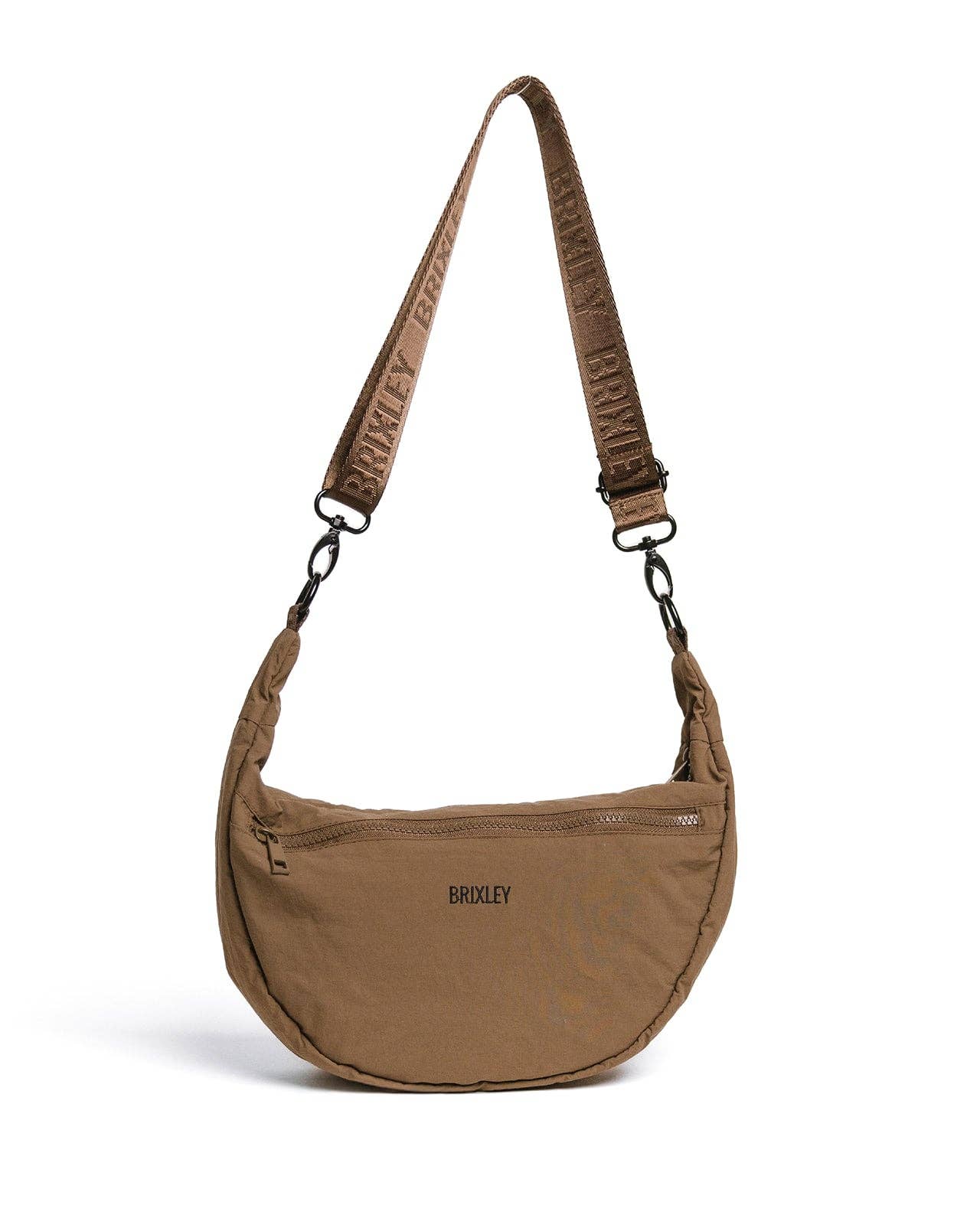 Mocha Crescent Bag |Brixley – Onyx Native