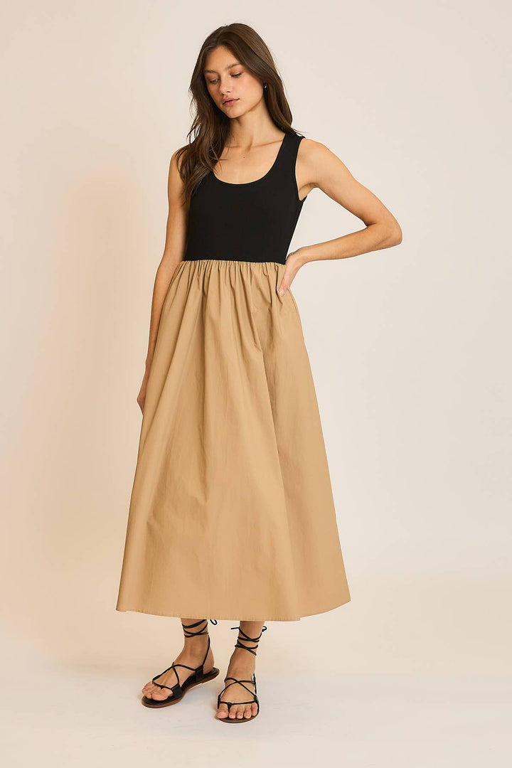 Camel Midi Dress