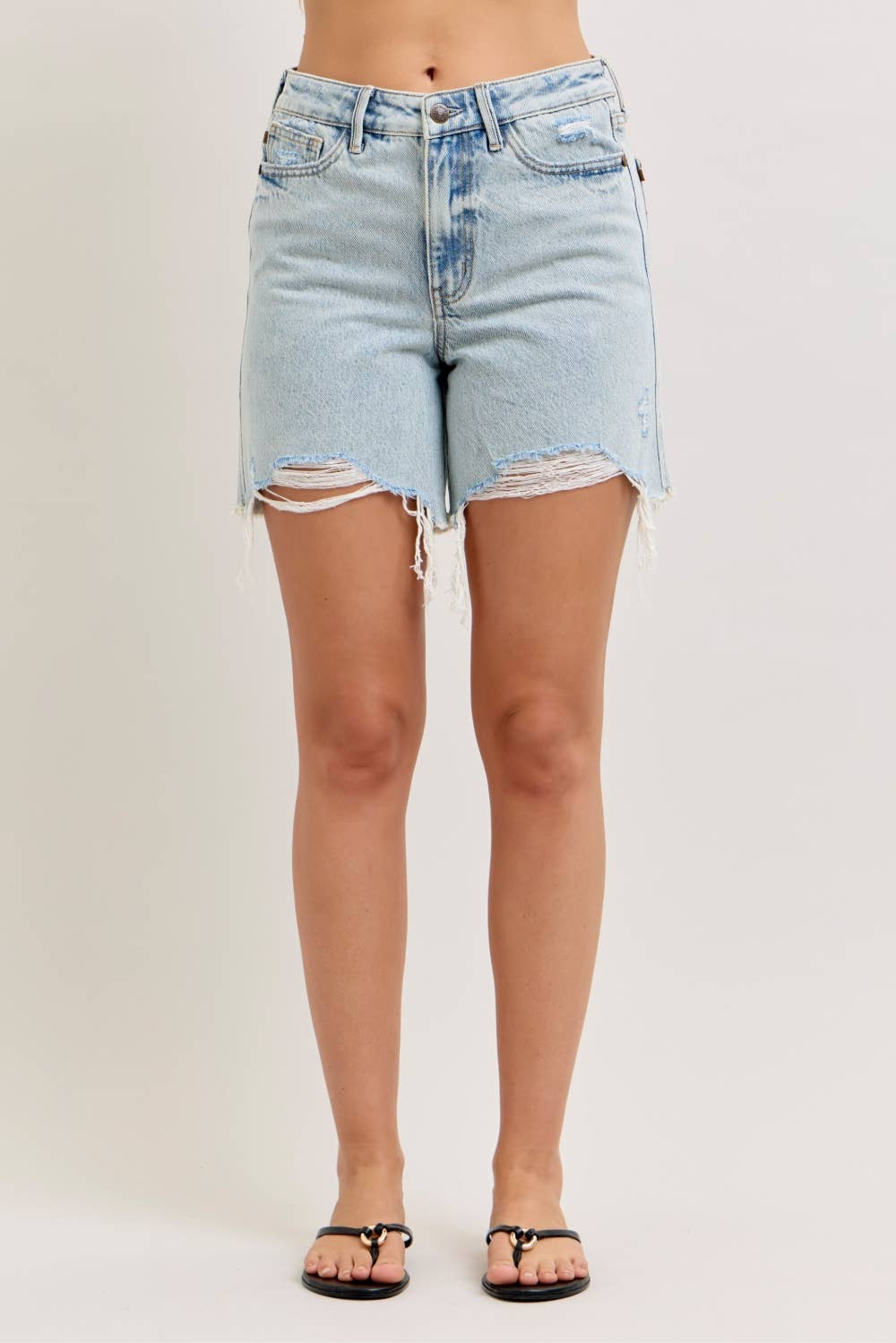 Judy blue dad shorts-light wash