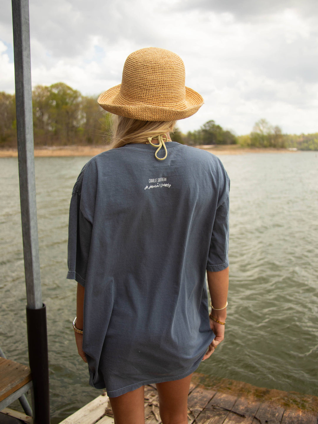 Take me to the lake boat tee