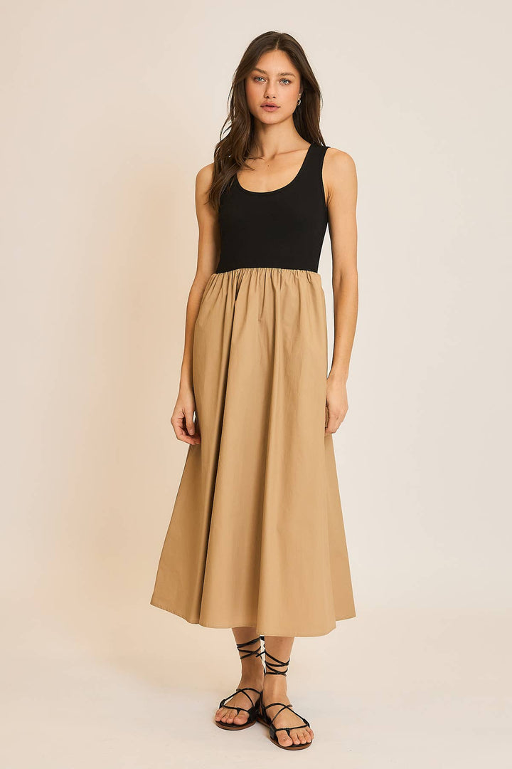 Camel Midi Dress