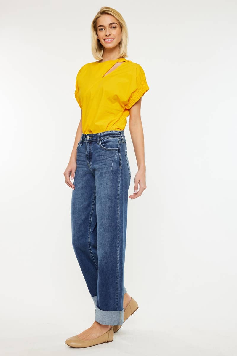 Kancan High-Rise Jeans with Cuff