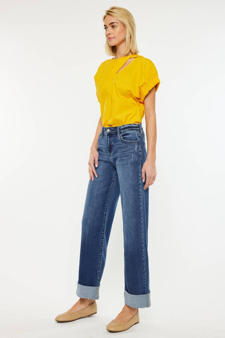 Kancan High-Rise Jeans with Cuff