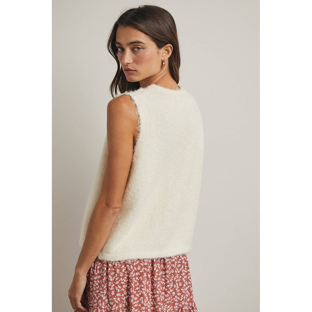 Floral Sweater Vest