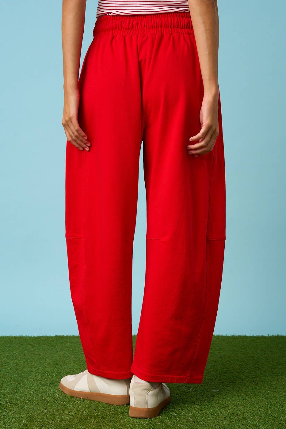 Terry Barrel Pull-on Pants|Boutique Barrel Pants