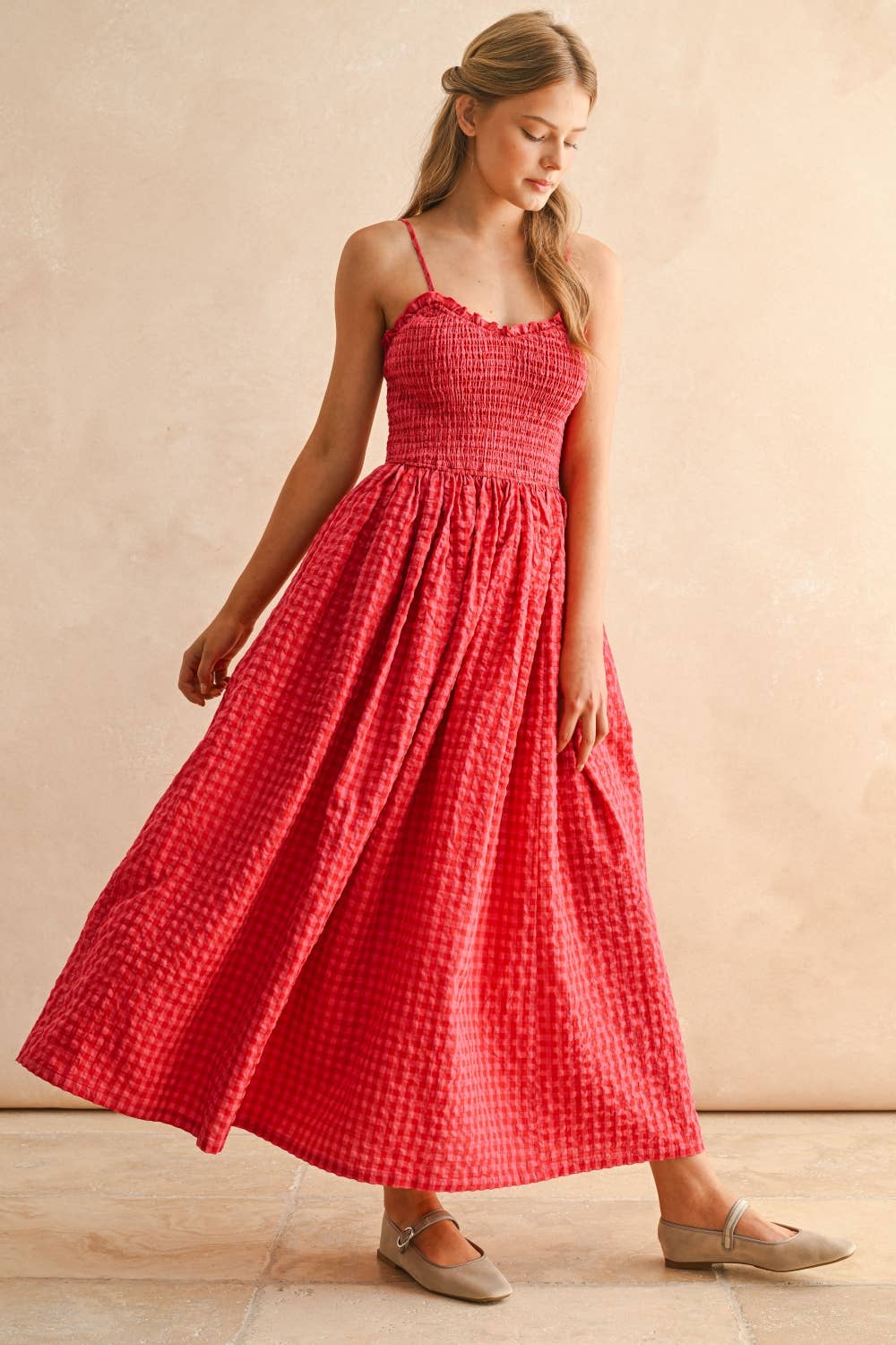 Cherry Gingham Dress