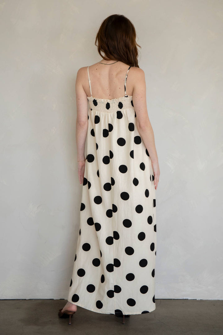 Sandy Polka Dot Maxi Dress