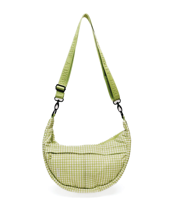 Picnic Plaid Crescent Bag|Brixley