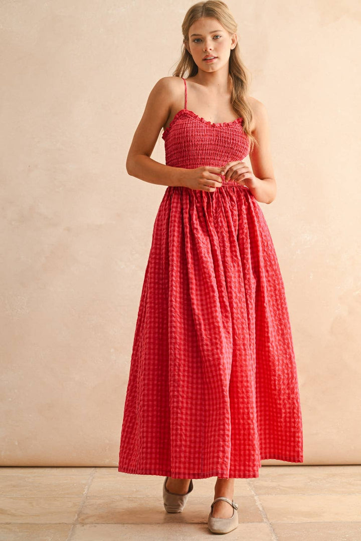 Cherry Gingham Dress