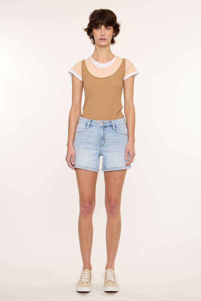Cosmic mid rise denim short