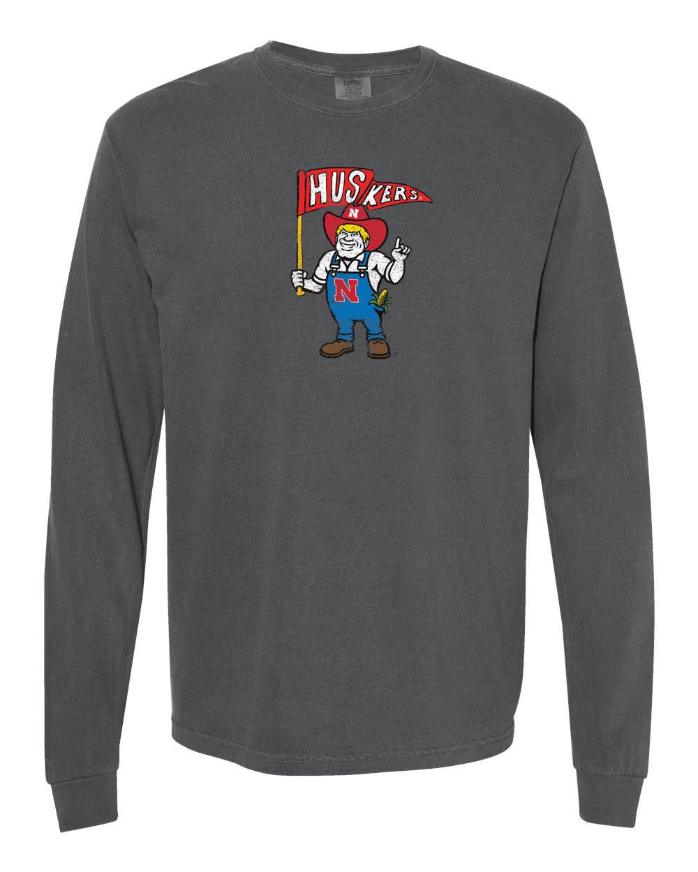 Nebraska Huskers Mascot Flag Pepper LS
