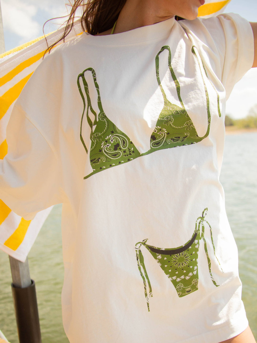 BIKINI TEE - PAISLEY: S