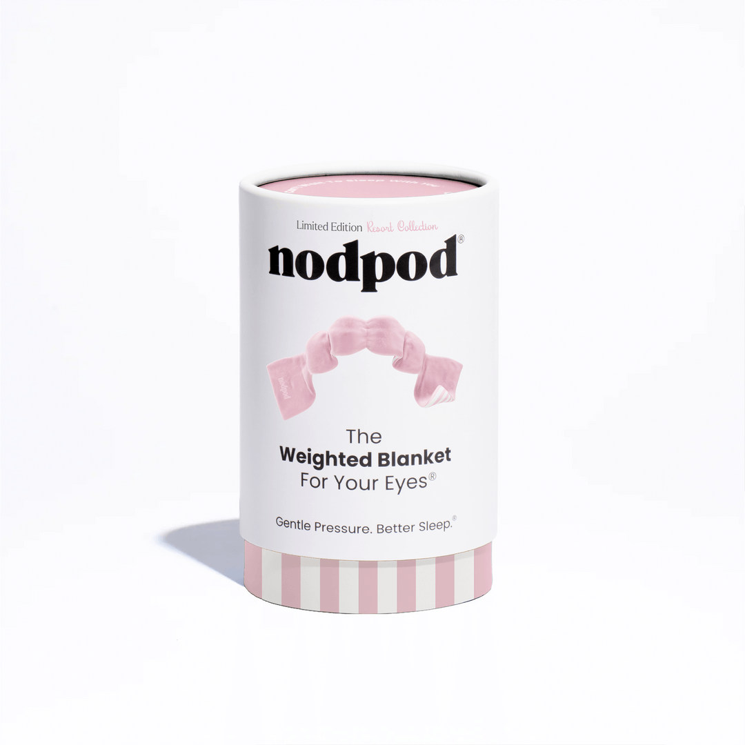 Weighted Sleep Mask - Resort Collection Pink Cabana