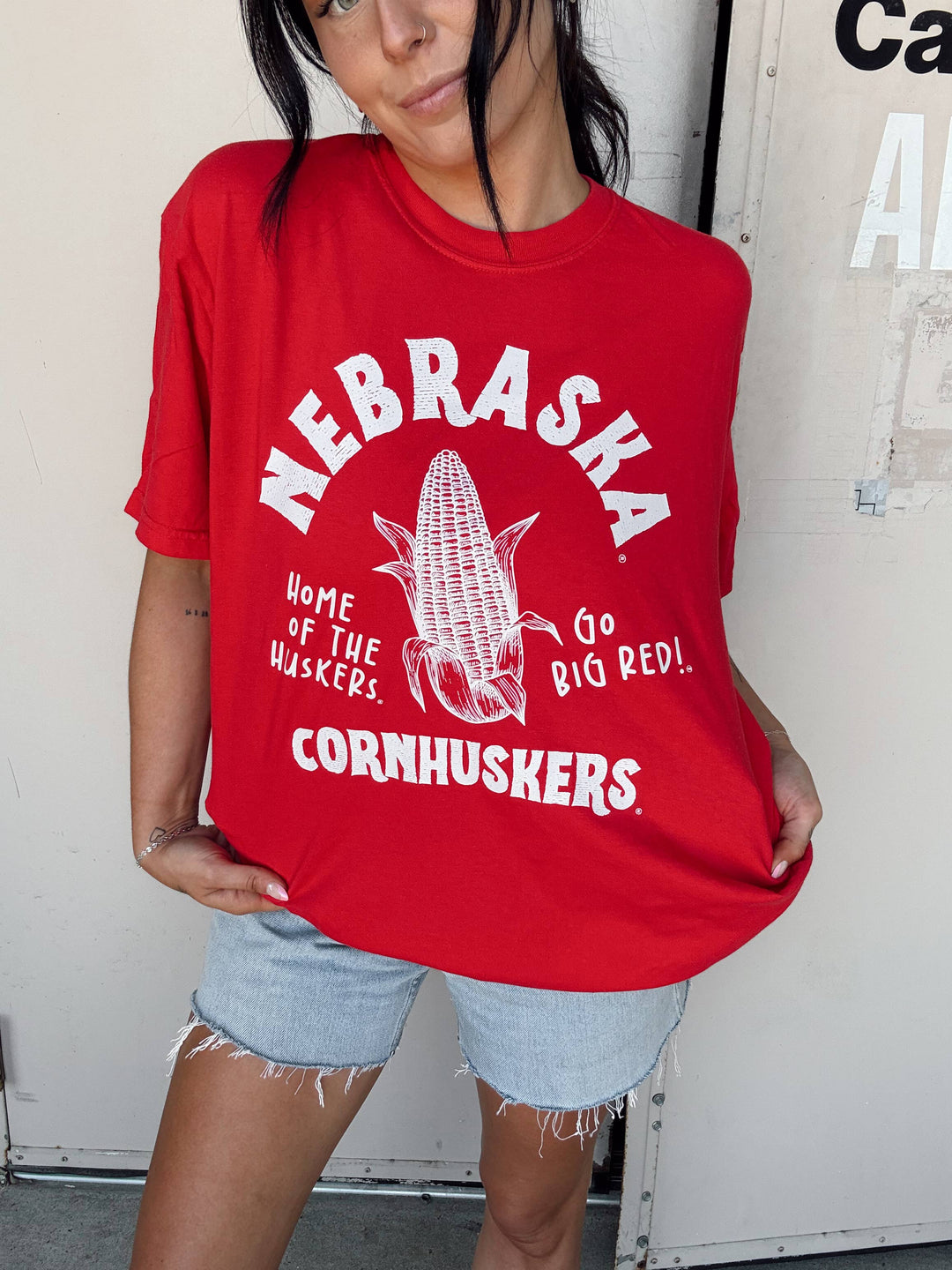 Nebraska Giant Corn Tee|Nebraska Cornhuskers