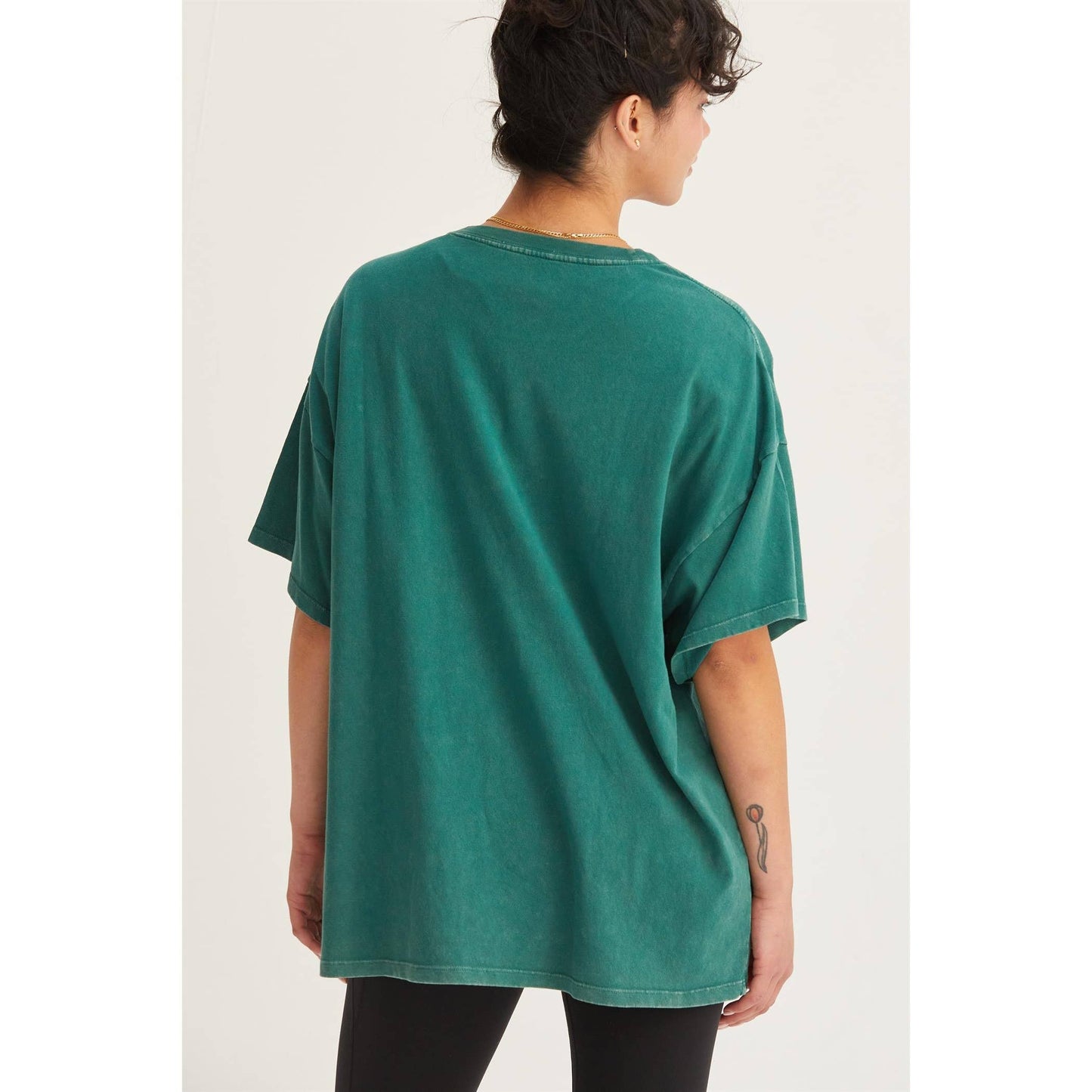 COOL OVERSIZED DISTRESSED COTTON T-SHIRT