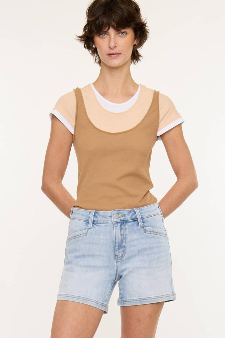 Cosmic mid rise denim short