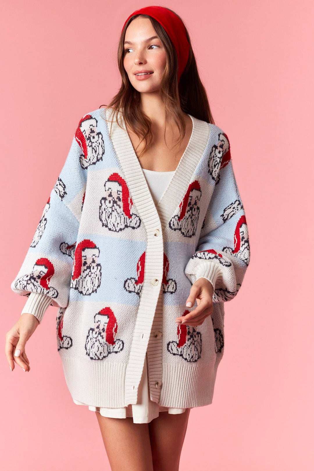 Oversized Santa Cardi
