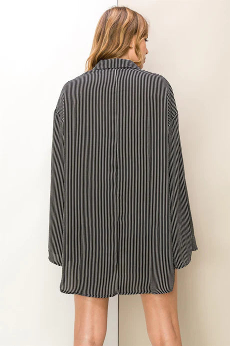 Simple and Elegant Striped Bell Top