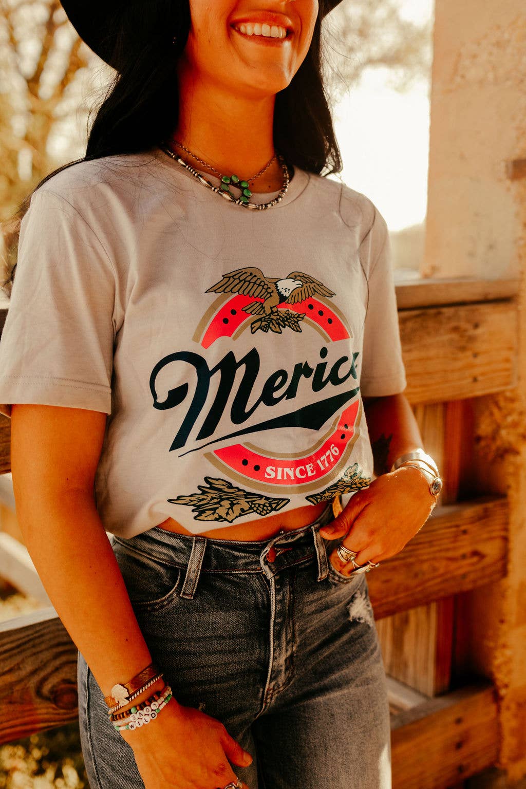 'Merica USA 4th of July Beer tee