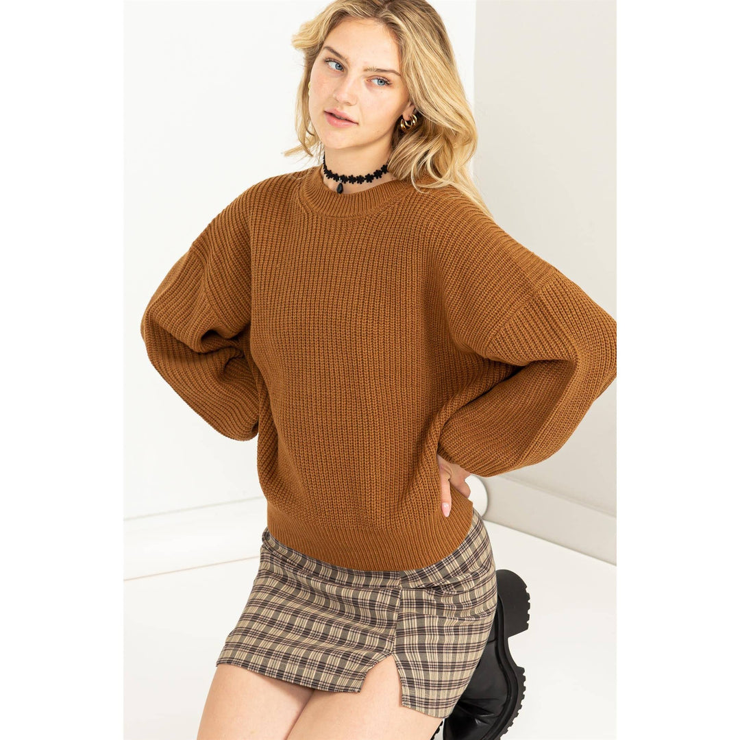 GET THAT LOOK LONG SLEEVES OVERSIZED SWEATER