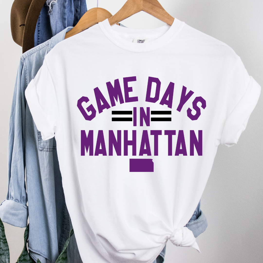 Game Days In Manhattan (Kansas State) T-Shirt