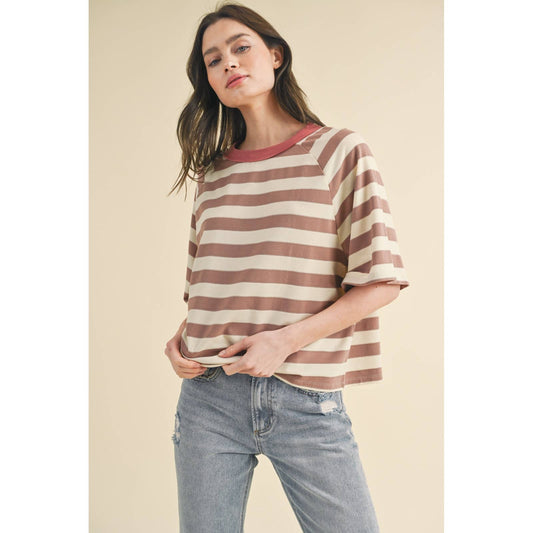 BOXY STRIPED TEE