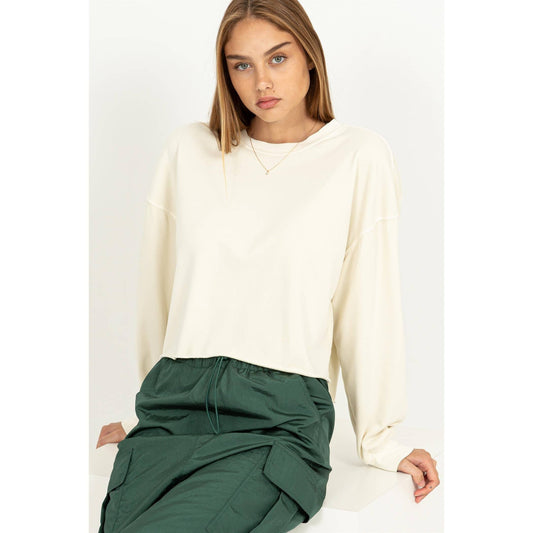 HYFVE - RELAXING RETREAT OVERSIZED CROPPED SWEATSHIRT